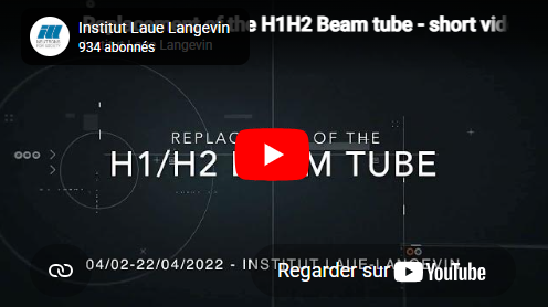 Replacement of the H1H2 Beam tube   short video