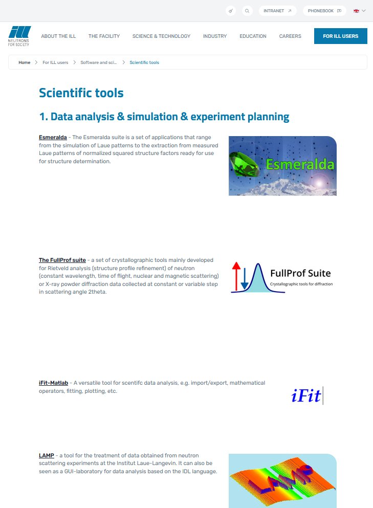 Page Thumbnail Scientific tools