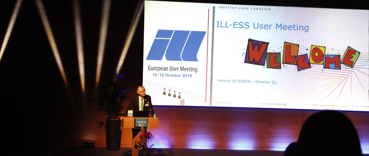 Professor Helmut Schober, Director of the ILL, welcoming the European User Meeting guests