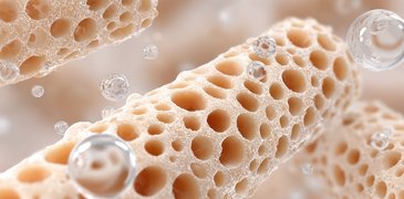poropus material interaction with water