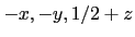 $-x,-y,1/2+z$