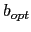 $b_{opt}$