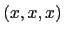 $(x,x,x)$