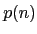 $p(n)$