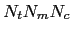 $N_tN_mN_c$